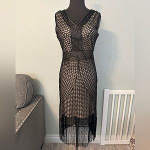 1920s beaded Great Gatsby formal dress